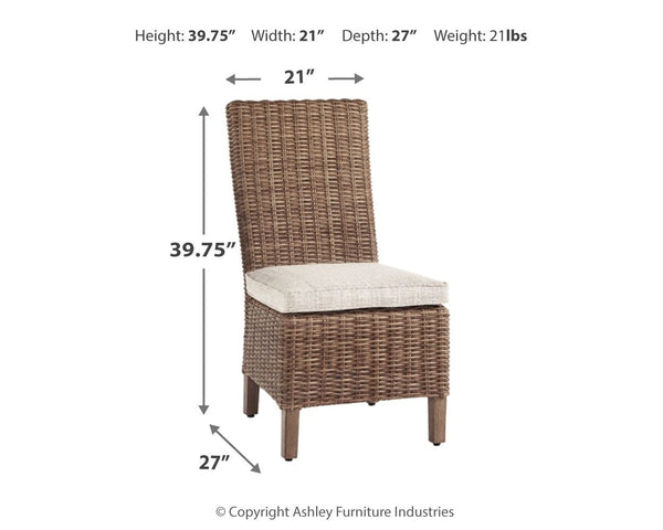 Beachcroft - Beige - Side Chair with Cushion (Set of 2)
