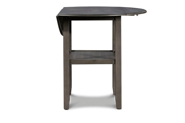 Gia - 3 Piece Dining Set (Counter Drop Leaf Table & 2 Chairs) - Gray