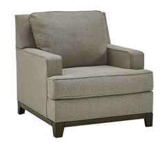 Whether your style is American classic, contemporary or an eclectic mix, this beautifully versatile chair is sure to look right at home. Distinctive elements include an exposed rail, sleek lines and decadent woven upholstery in a rich neutral shade inspir