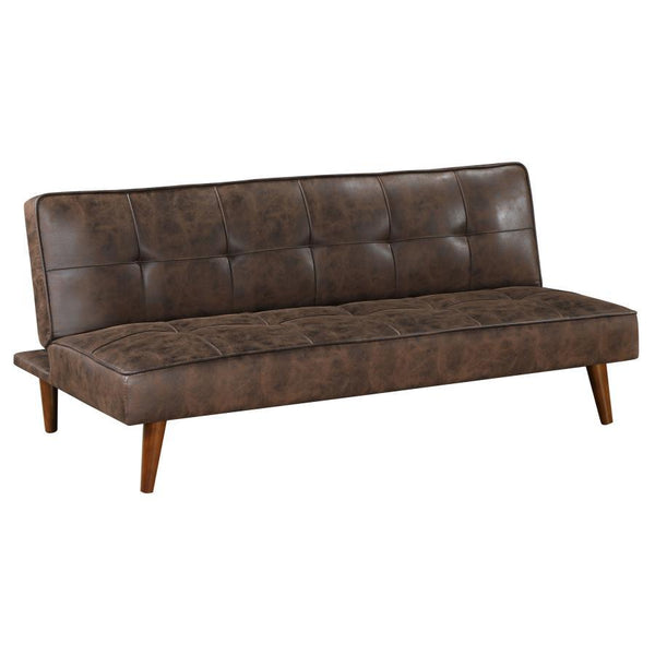 Whether you-'re looking for a great place to lounge or are hosting overnight guests, this modern convertible sofa is your hero. It-'s a streamlined silhouette with no arms, fitting itself into myriad spaces. Its sinuous springs deliver excellent comfort w