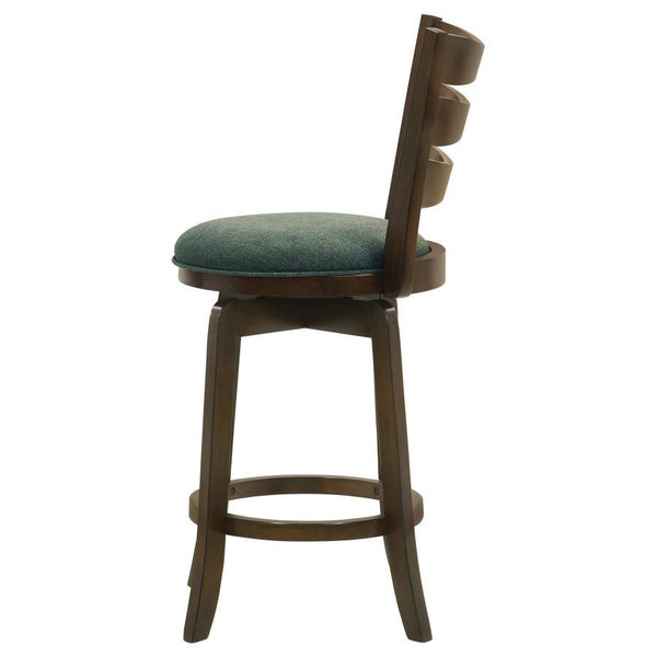 Murphy - Wood Counter Height Swivel Bar Chair - Hunter Green