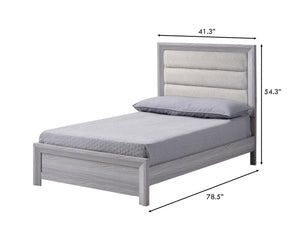 Adelaide - Upholstered Full Bed - Drift Wood