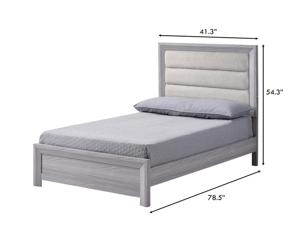 Adelaide - Upholstered Full Bed - Drift Wood