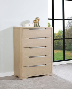  while extra-large tinted drawers provide ample storage. Built with French dovetail fronts