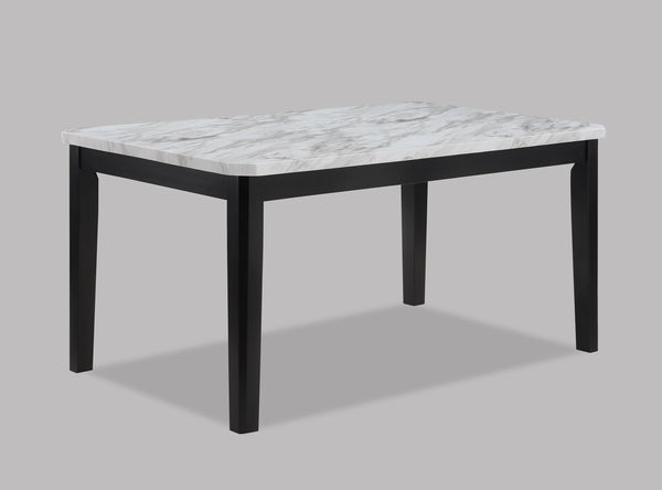  designed to bring elegance and sophistication to every meal. The stunning faux-marble tabletop offers a sleek and polished look