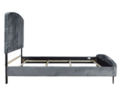 The Kailani Upholstered Panel Bed is a harmonious blend of modern design and luxurious comfort, making it a standout piece for any bedroom. This bed, which includes a headboard, footboard, side rails, and a bed slat kit, is crafted from a durable mix of s