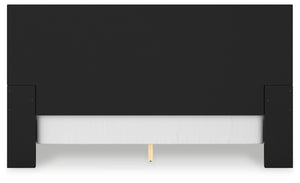 Londer - Black - King Panel Bed