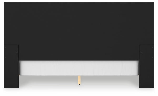 Londer - Black - King Panel Bed