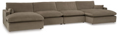 Find yourself inspired by elevated yet functional style. This sectional with chaise balances ultra-soft seating with a clean-cut appearance. Its modular design caters to your needs, whether youâ€™re making space for guests or setting up a cozy family movi