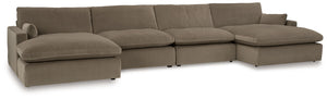 Find yourself inspired by elevated yet functional style. This sectional with chaise balances ultra-soft seating with a clean-cut appearance. Its modular design caters to your needs, whether youâ€™re making space for guests or setting up a cozy family movi