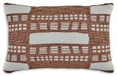 Cozy up your contemporary hideaway with this throw pillow. An abstract stripe design makes it a simply stylish way to update your living room or reading nook. And with the pillow-'s neutral tones, it has the versatility to pair with a variety of colors.<b