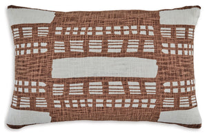 Cozy up your contemporary hideaway with this throw pillow. An abstract stripe design makes it a simply stylish way to update your living room or reading nook. And with the pillow-'s neutral tones, it has the versatility to pair with a variety of colors.<b