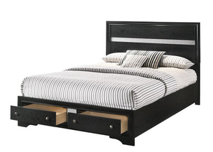 Regata - King 5 Piece Bedroom Set - Black