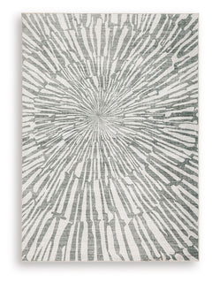This rug takes traditional design motifs and brings them into the present. Outfitted with deliciously soft faux fur and a chic sunburst design in shades of gray and white, it-'s an apt addition to contemporary interiors. Further suiting your modern lifest