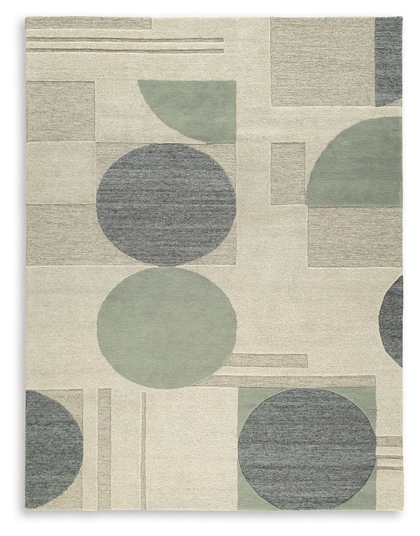 Low-key with high style. This hand-tufted area rug sports casually cool circles, a subtle palette and feel-good design. It-'s a relaxed sensibility that just worksâ€”anywhere and everywhere your floors are in need of a design refresh.<br/><br/><b>Product 