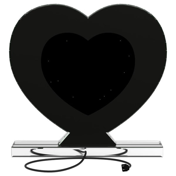 Euston - Heart Shaped Vanity Mirror - Silver