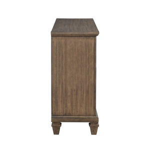  this dresser features a rich