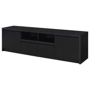 Winfield - 2-Door TV Stand Media Console - Black