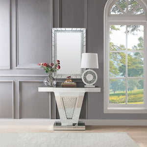 Nysa - Accent Table - Mirrored - Wood - 32"