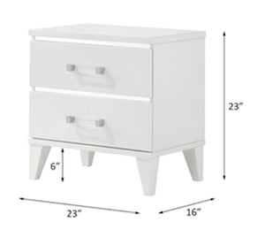 Chelsie - Nightstand - White Finish