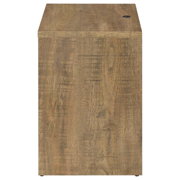 Westpark - 2-Drawer Nightstand LED Lights And USB - Mango