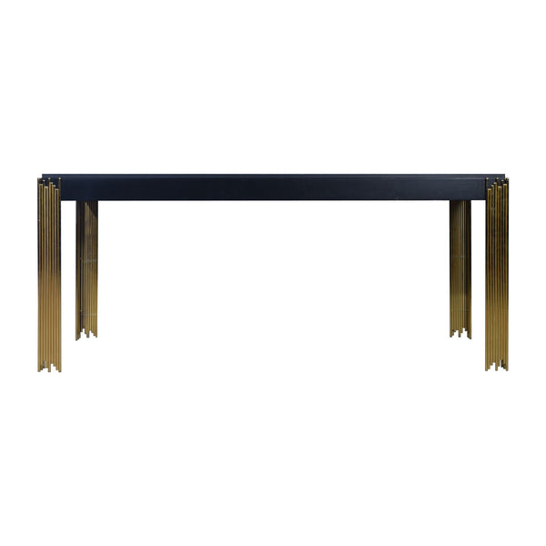  a stylish centerpiece for your dining area. Crafted with eco-friendly materials and a sleek black finish