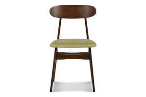  green 100% polyester foam cushions provide comfortable seating. A perfect accent chair in