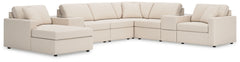Looking cool and contemporary is great. But when it comes down to it, youâ€™re all about low-maintenance lounging. With the performance fabric on this sectional with chaise, cleaning spills is a breeze. Its customizable modular design caters to your ever-