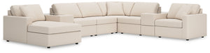 Looking cool and contemporary is great. But when it comes down to it, youâ€™re all about low-maintenance lounging. With the performance fabric on this sectional with chaise, cleaning spills is a breeze. Its customizable modular design caters to your ever-