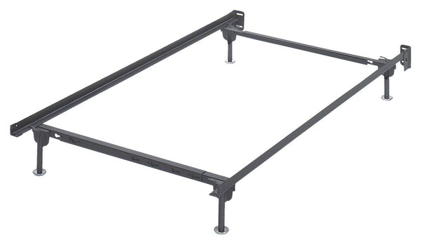 Sturdy metal bed frame supports a twin or full mattress and foundation/box spring. Designed to bolt onto the headboard. Mattress and foundation/box spring available, sold separately.<br/><br/><b>Product Features</b><ul><li>Assembly required</li><li>Made o