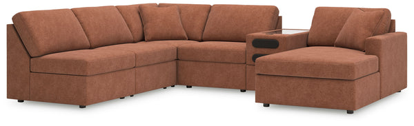 Looking cool and contemporary is great. But when it comes down to it, youâ€™re all about low-maintenance lounging. With the performance fabric on this sectional with chaise, cleaning spills is a breeze. Its customizable modular design caters to your ever-