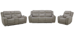 Penfield - Power Reclining Sofa, Loveseat And Recliner - Frappe
