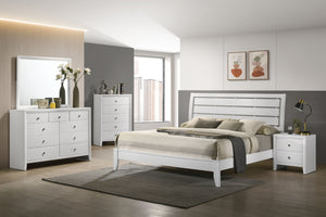 Evan - Queen Bed - White