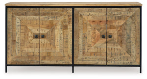 Camney - Accent Cabinet - Brown / Black