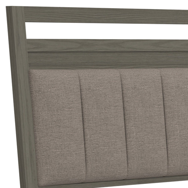 Pure Modern - Bedroom Queen Platform Bed With Dresser And Mirror - Moonstone