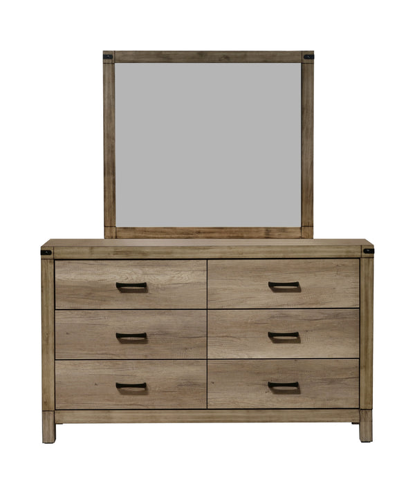 Matteo - Dresser & Mirror - Brown