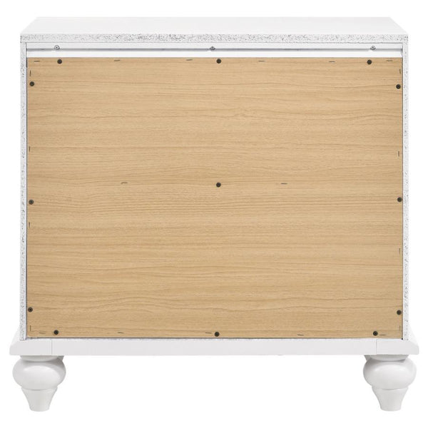 Barzini - 2-Drawer Nightstand - White