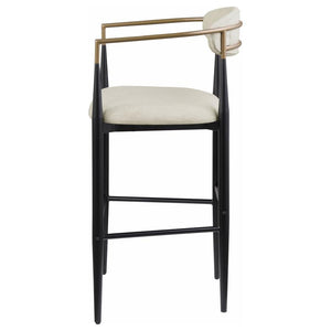 Tina - Fabric Upholstered Bar Chair (Set of 2) - Beige