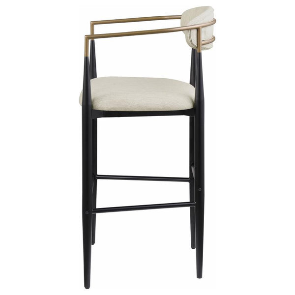 Tina - Fabric Upholstered Bar Chair (Set of 2) - Beige