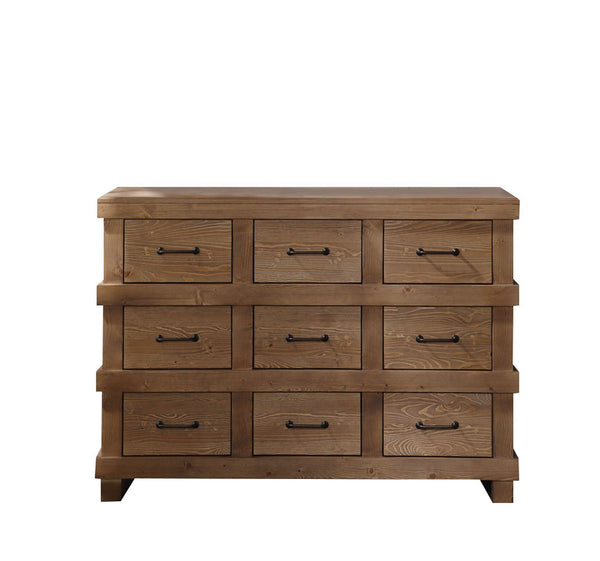 Drawing from tradition, the Adams youth bedroom collection will definitely anchor your home. The dresser has nine spacious drawers with ball bearing metal glides and Felt-Lined top drawer. This collection is the perfect base to style your room with sleek 