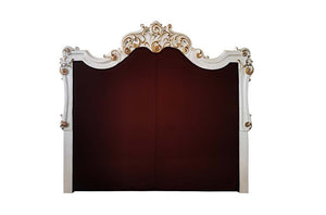 Vendom - Queen Bed - PU & Antique Pearl Finish