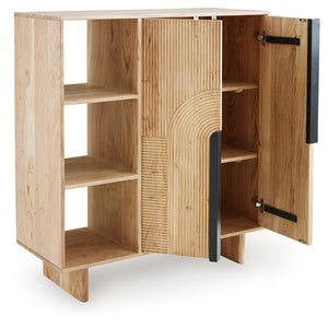  it adds visual intrigue and storage options. A masterful blend of simplicity and modernity