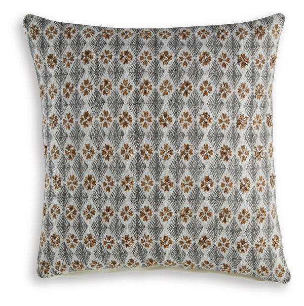 Make relaxing on your bed or sofa a little cozier with this accent pillow. Its embroidered diamond design in white, gray and brown goes with everything everywhere, instantly adding a subtle flair to your decor.<br/><br/><b>Product Features</b><ul><li>Made