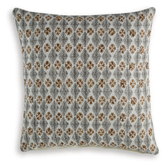 Make relaxing on your bed or sofa a little cozier with this accent pillow. Its embroidered diamond design in white, gray and brown goes with everything everywhere, instantly adding a subtle flair to your decor.<br/><br/><b>Product Features</b><ul><li>Made
