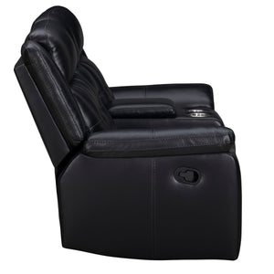 Clayton - Manual Reclining Console Loveseat - Phantom