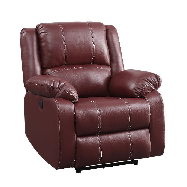 The Zuriel reclining sofa collection is a wonderful choice for any family room, combines luxurious faux leather with the comfort of padded, reclining seating. Comfortable contoured seats, soft to the touch while the reclining footrests offer full leg supp