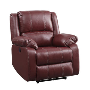 The Zuriel reclining sofa collection is a wonderful choice for any family room, combines luxurious faux leather with the comfort of padded, reclining seating. Comfortable contoured seats, soft to the touch while the reclining footrests offer full leg supp