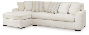Reflect your uniquely versatile style personality with this sectional with chaise. Its plush upholstery is complemented with retro-cool corduroy on the back cushions, creating an ultra-soft seating experience with tons of eye-catching texture. Ready to re