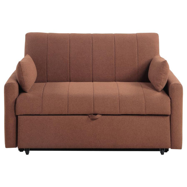 Portland - Boucle Upholstered Sleeper Sofa Bed - Copper