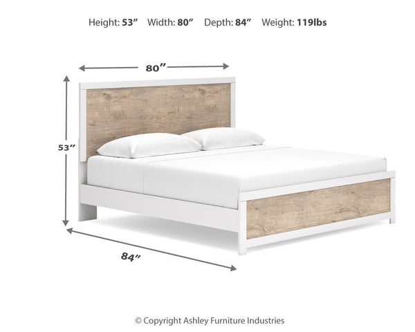 Charbitt - Two-tone - King Panel Bed